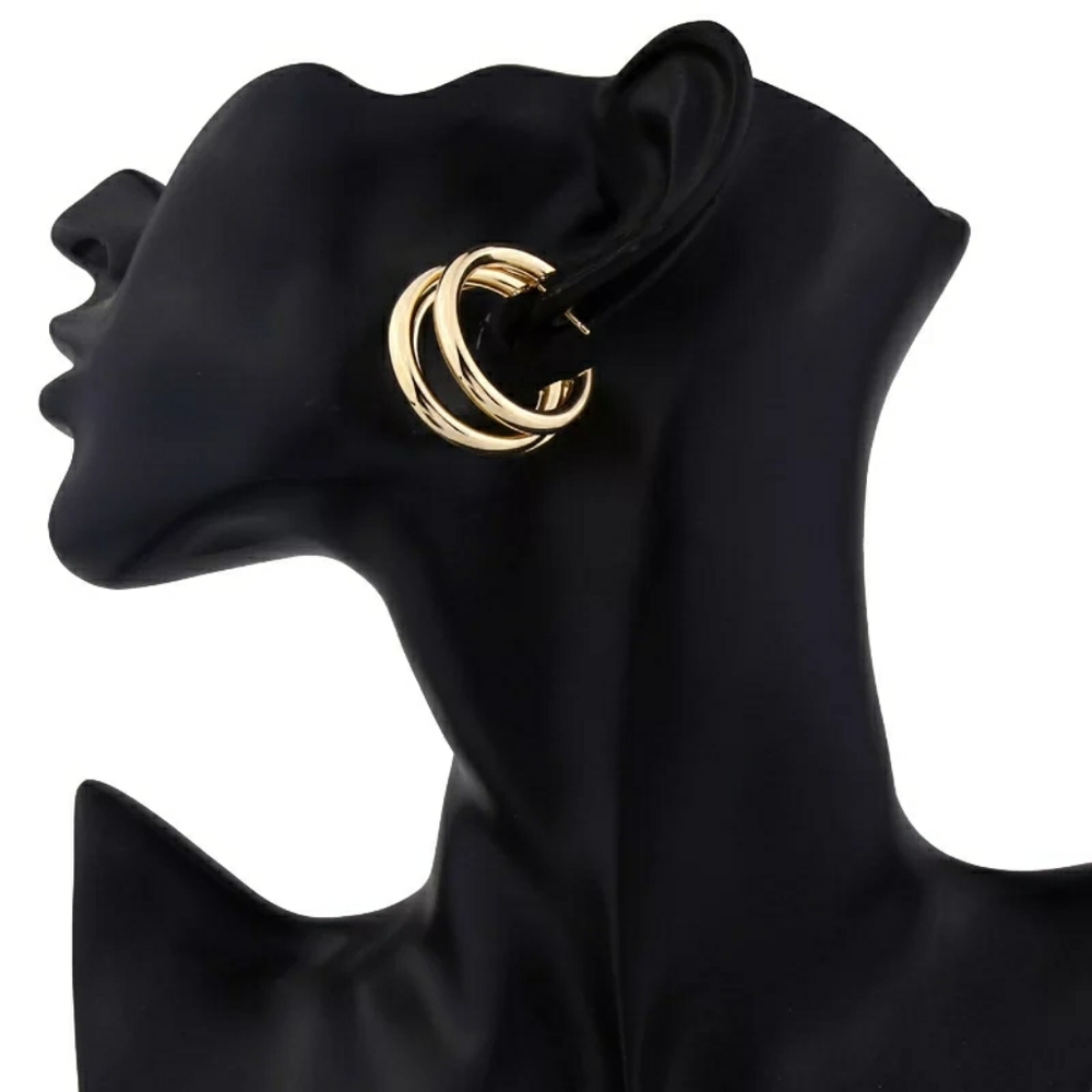 2 For 12💞 3 Ring Hoop Earrings